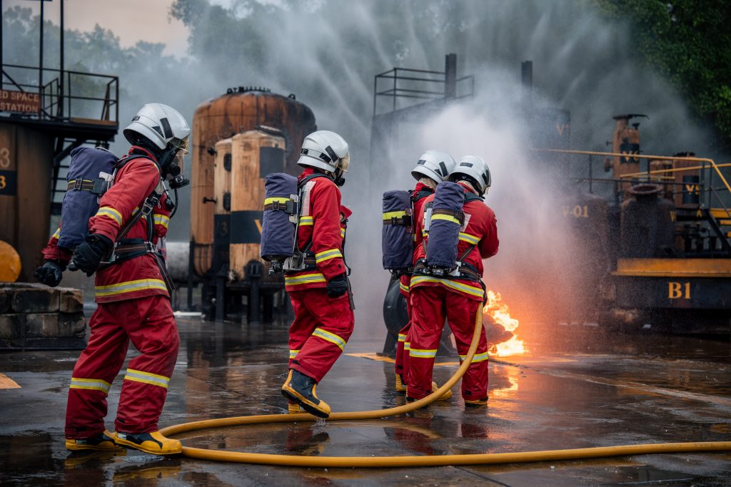 teenager volunteer firefighter